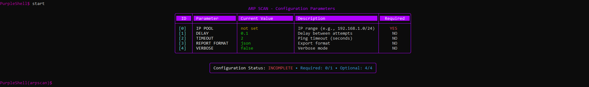 ARP Scan tool